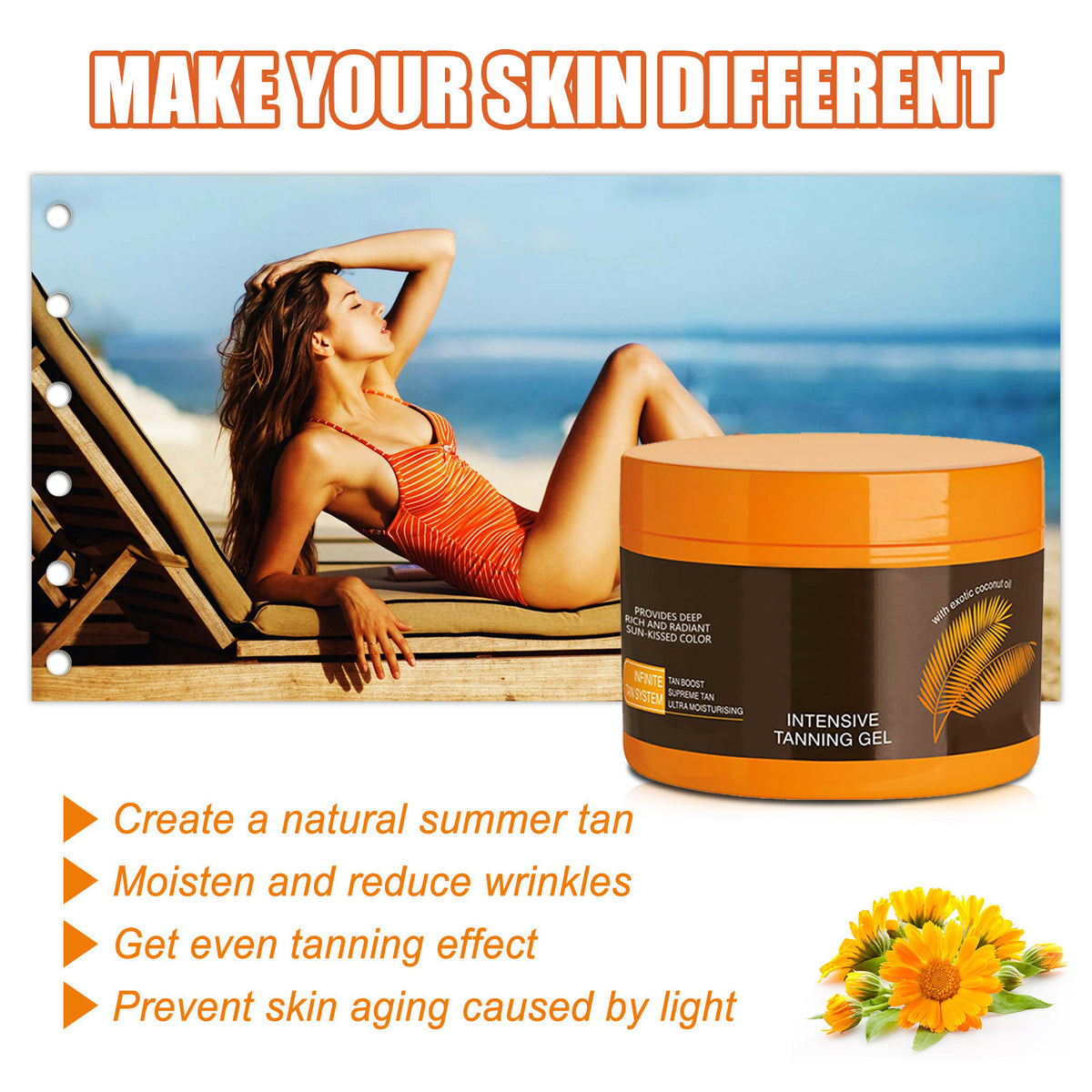 Black Repair Cream for Skin Care - Wheat Bronze Nourishing Gel 150g