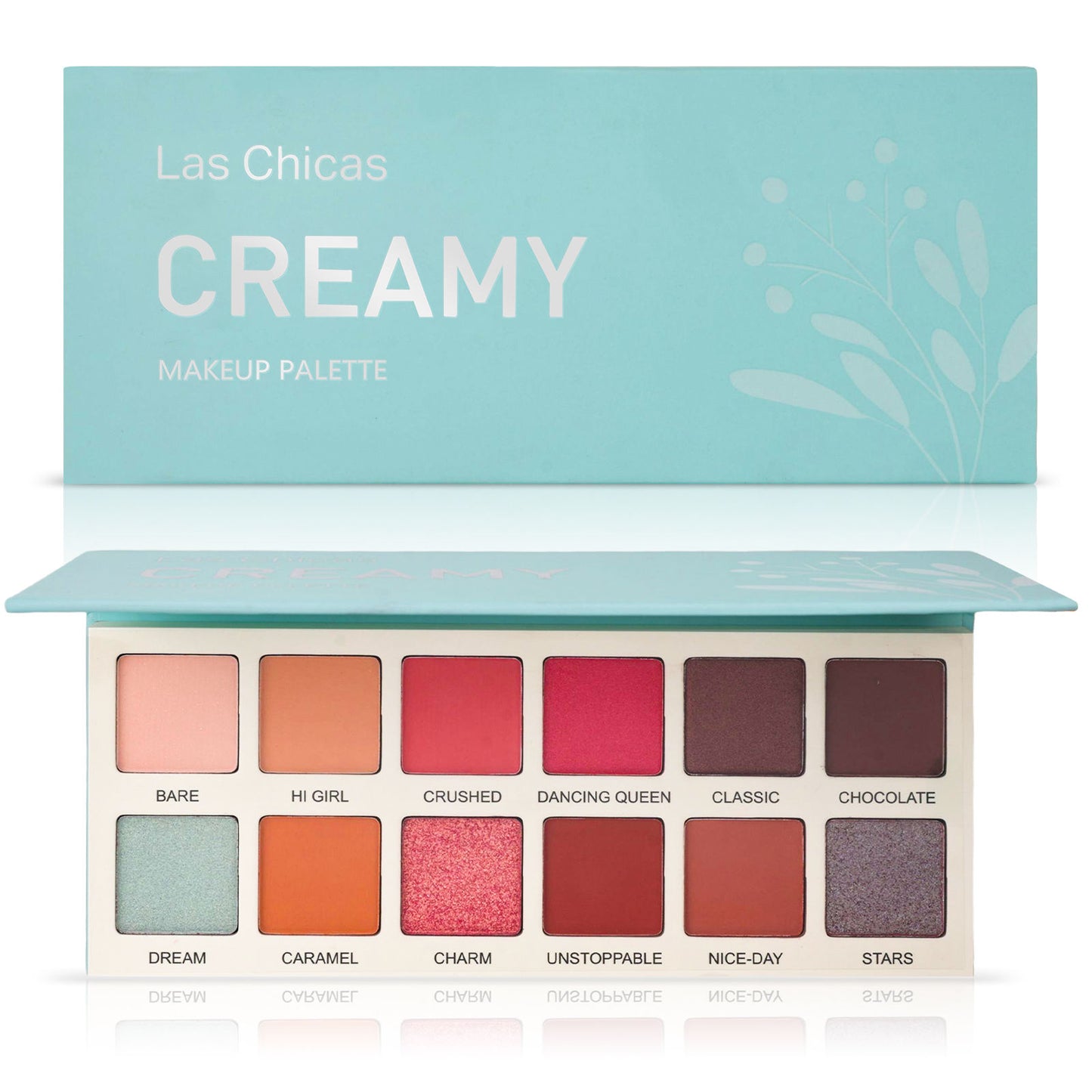 12-Color Eyeshadow Palette - High Pigment Shimmer & Matte Makeup Set