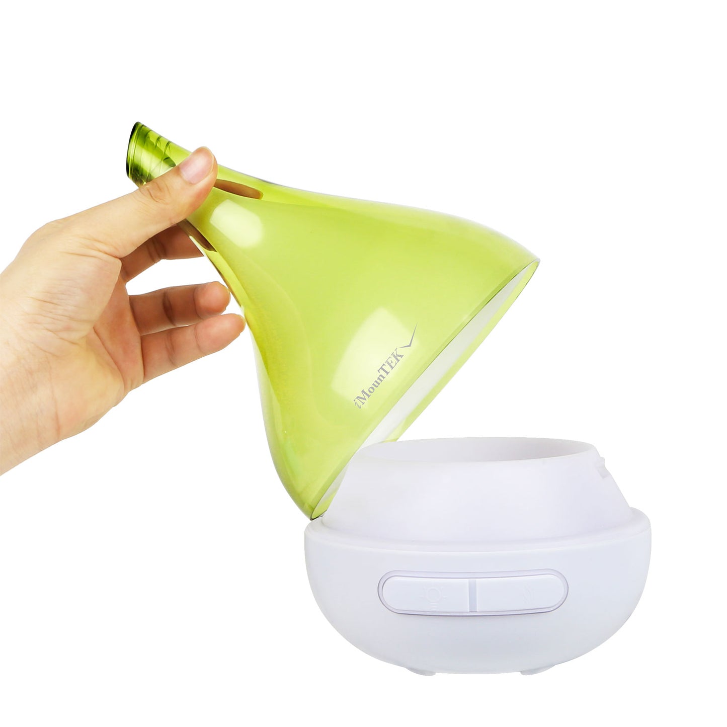 Aroma Diffuser & Humidifier - Ultrasonic Essential Oil Diffuser with LED Light - Green
