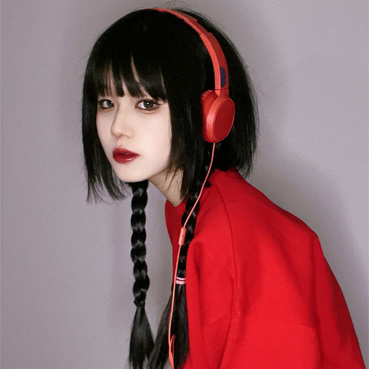 Long Straight Synthetic Wig - 60cm Hair Net