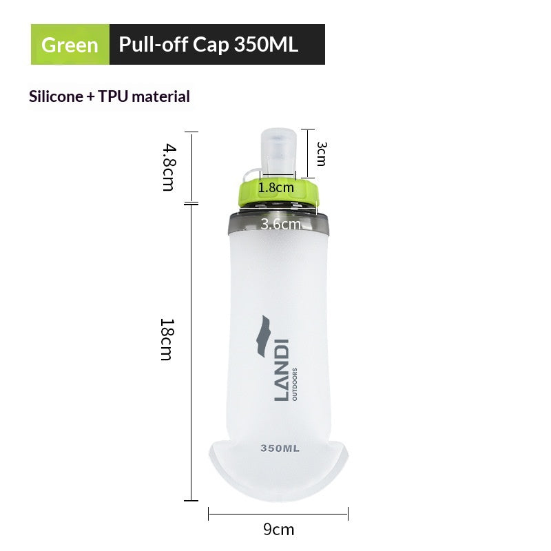 Foldable Sports Water Bottle TPU Portable Hydration Bag for Running Hiking