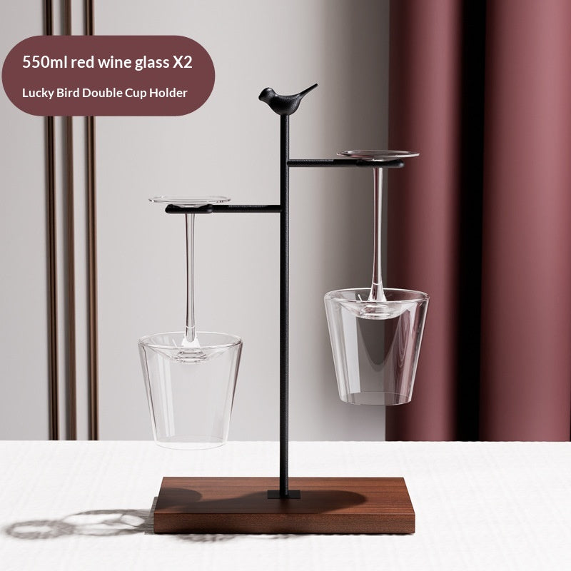 Premium Crystal Red Wine Glass & Decanter Set - Light Luxury Vintage Style