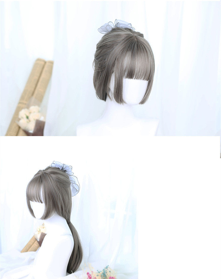 Long Straight Synthetic Wig with Bangs
