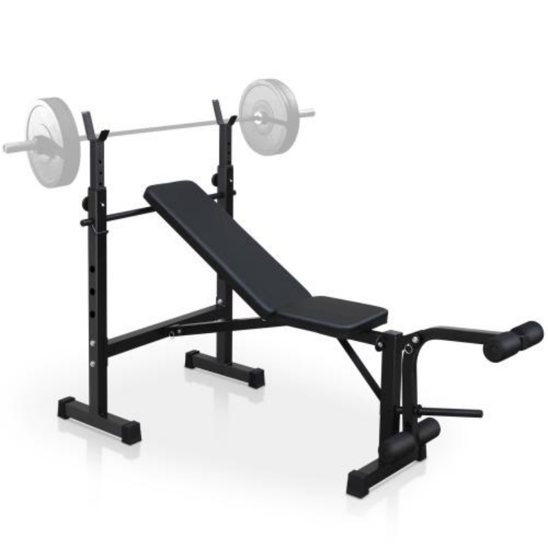 Olympic Weight Bench Set with Squat Rack for Home Gym