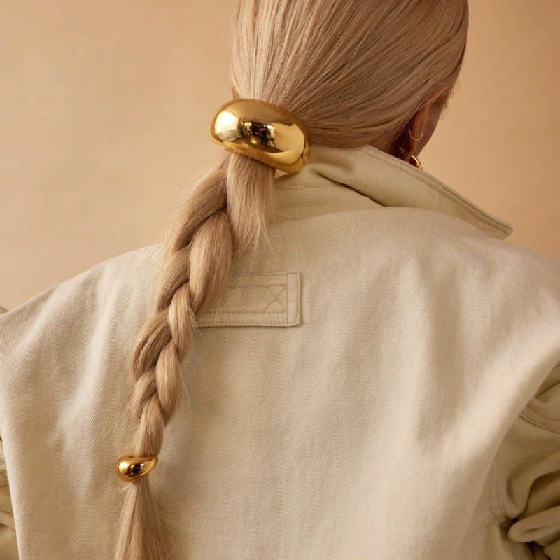 U-Shaped Alloy Ponytail Hair Ring