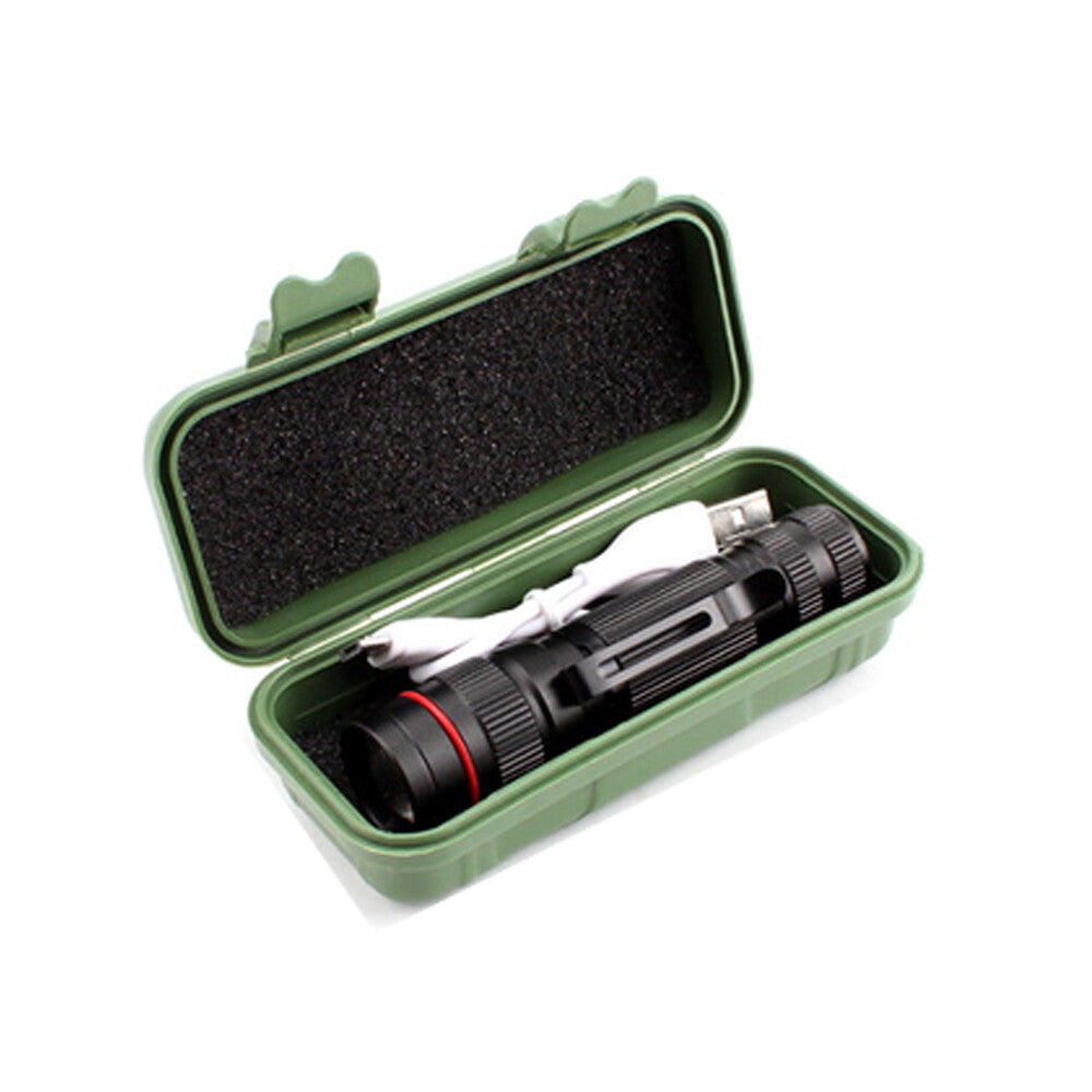 Rechargeable LED Flashlight Pack - Tactical Zoom Mini Pen Light for Camping & Outdoor Use