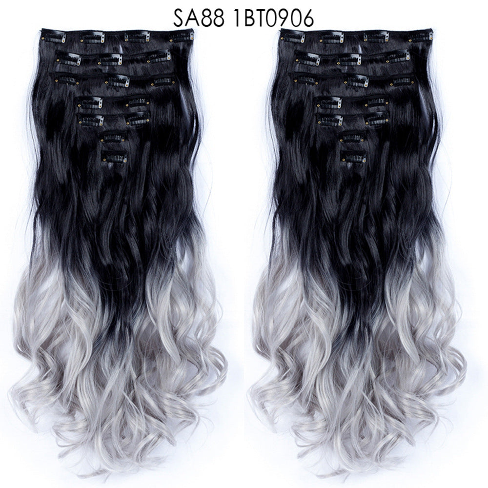 Long Curly Hair Piece High Temperature Synthetic Wig