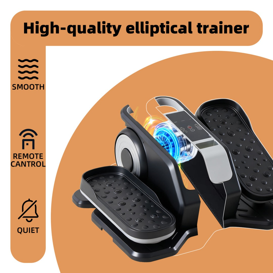 Under-Desk Elliptical Mini Pedal Exerciser with Adjustable Speed and LED Display