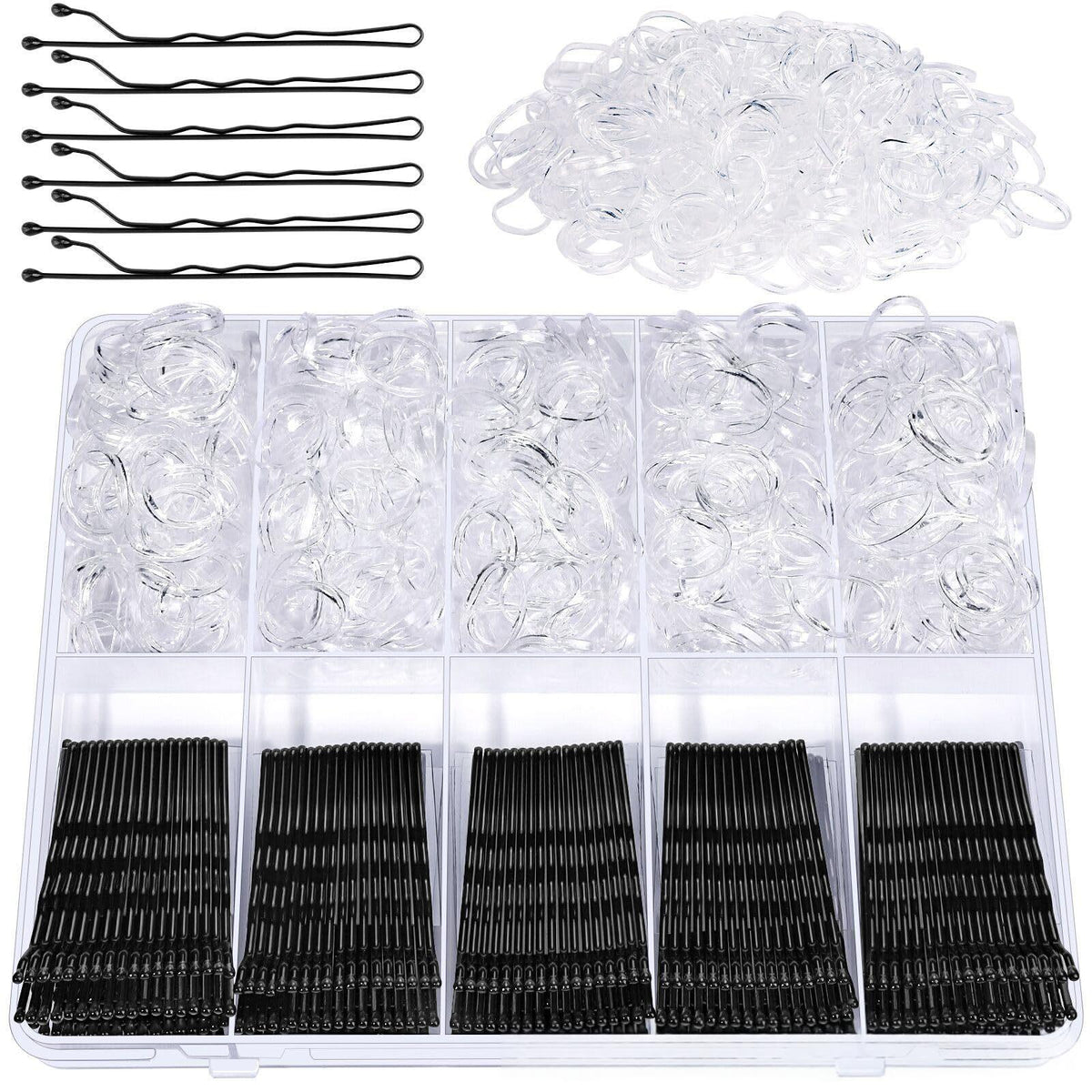 Women's Hair Clip and Hair Tie Set with Box - Casual Hair Accessories