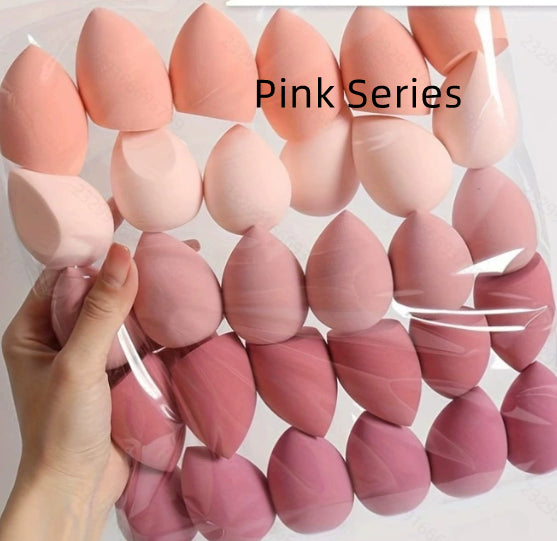 Reusable Cosmetic Sponge Set - Soft Hydrophilic Puff for Face Makeup, Wet or Dry Use, 30 or 42 Pieces