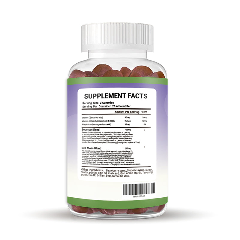 Lion's Mane & Shilajit 24-in-1 Herbal Gummies - 40 Count Daily Supplement