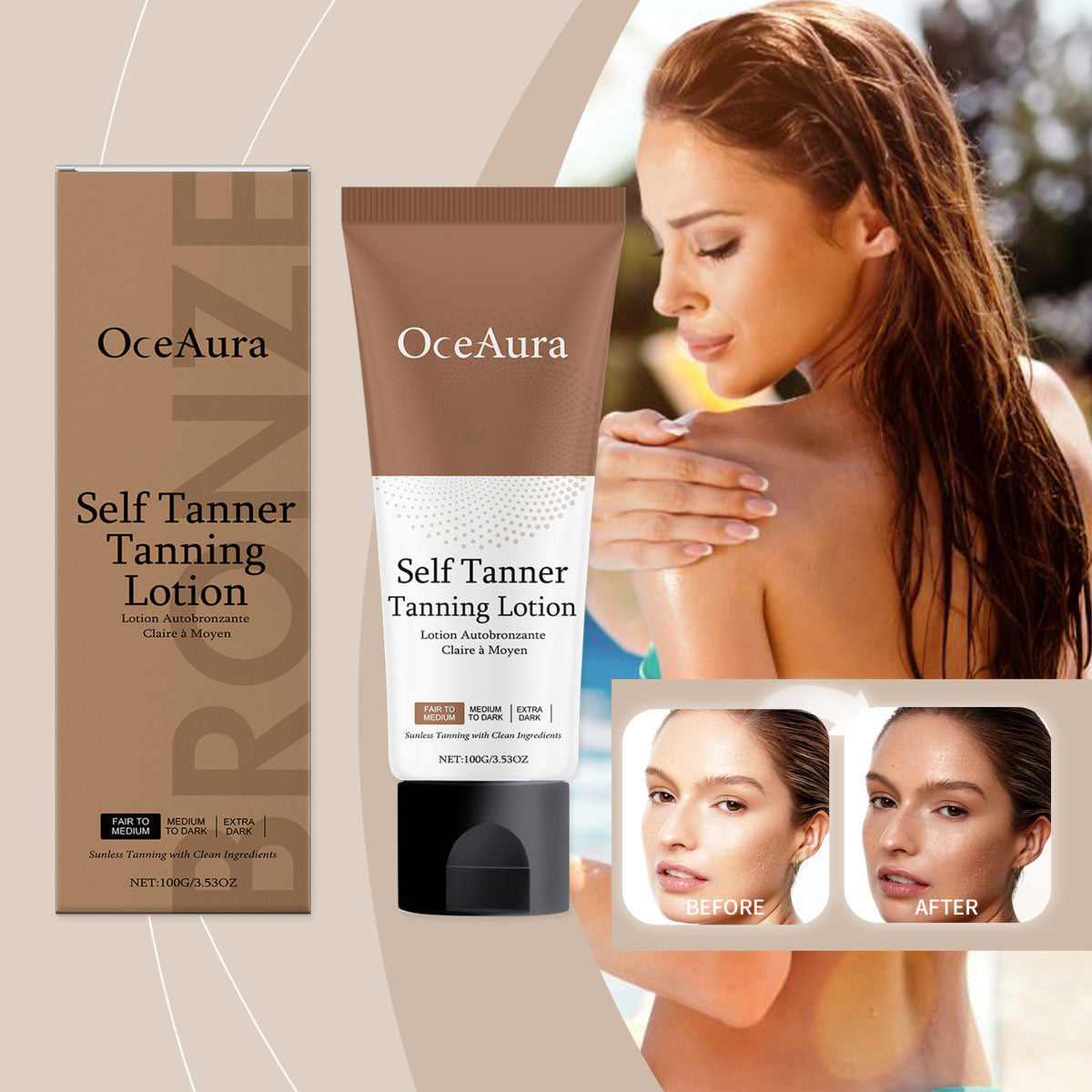 Moisturizing Sunless Tanning Cream 100g