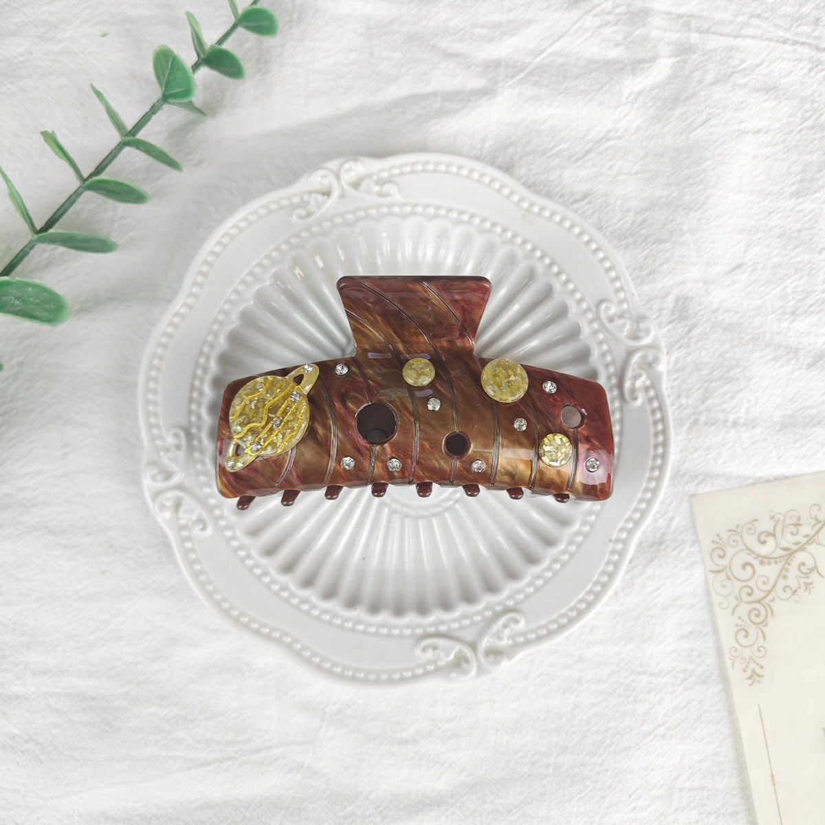 Oversized Star Moon Barrettes