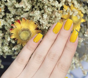 Women’s Peelable Lemon Yellow Nail Polish Baking-Free Water-Based Gel