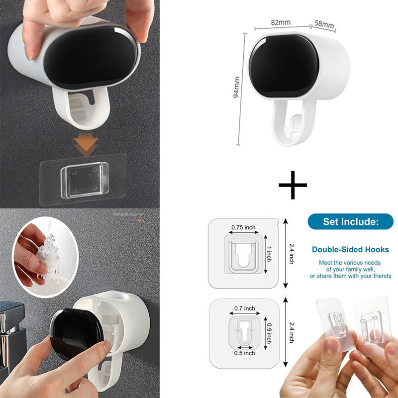 Wall Mounted Automatic Toothpaste Dispenser Squeeze for Bathroom