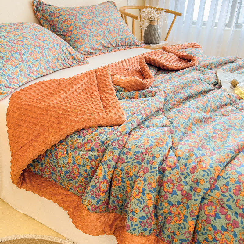 Summer Velvet Blanket Cover Set - Multiple Sizes & Patterns