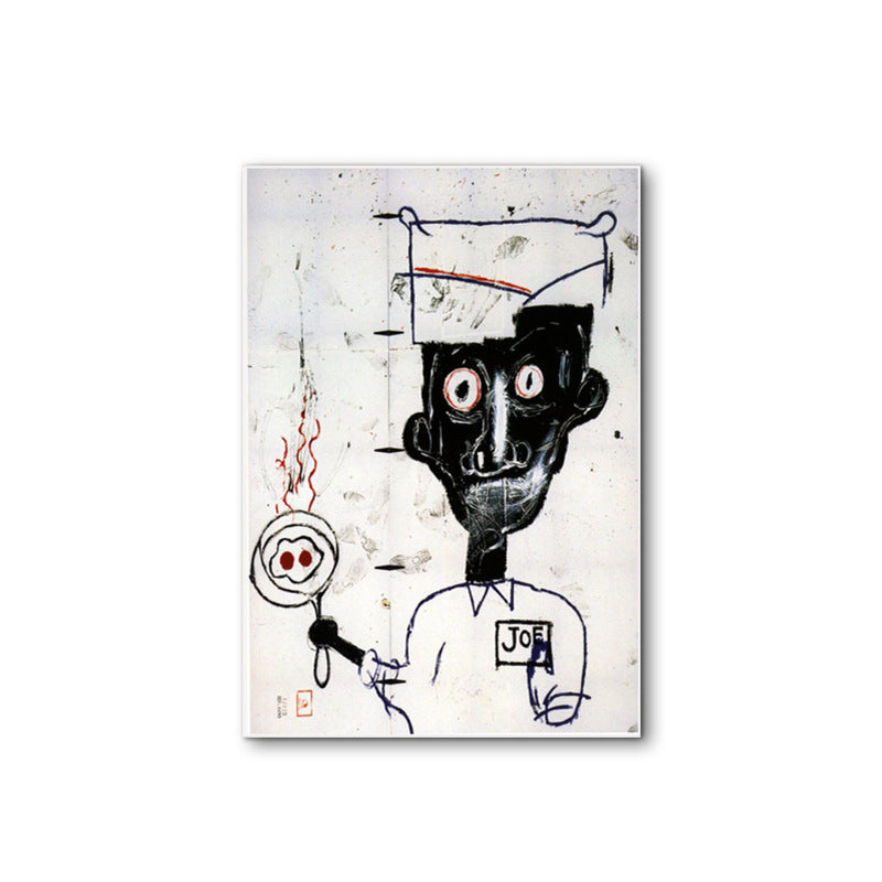 Abstract Graffiti Frameless Canvas Wall Art - Multiple Sizes & Styles