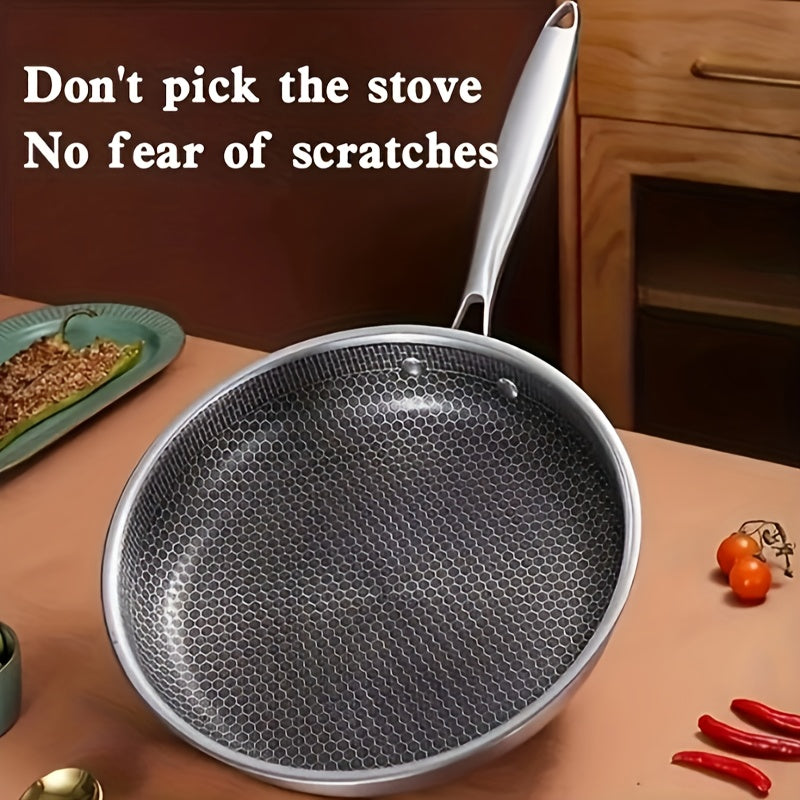 26cm Stainless Steel Non-Stick Frying Pan - Easy to Clean