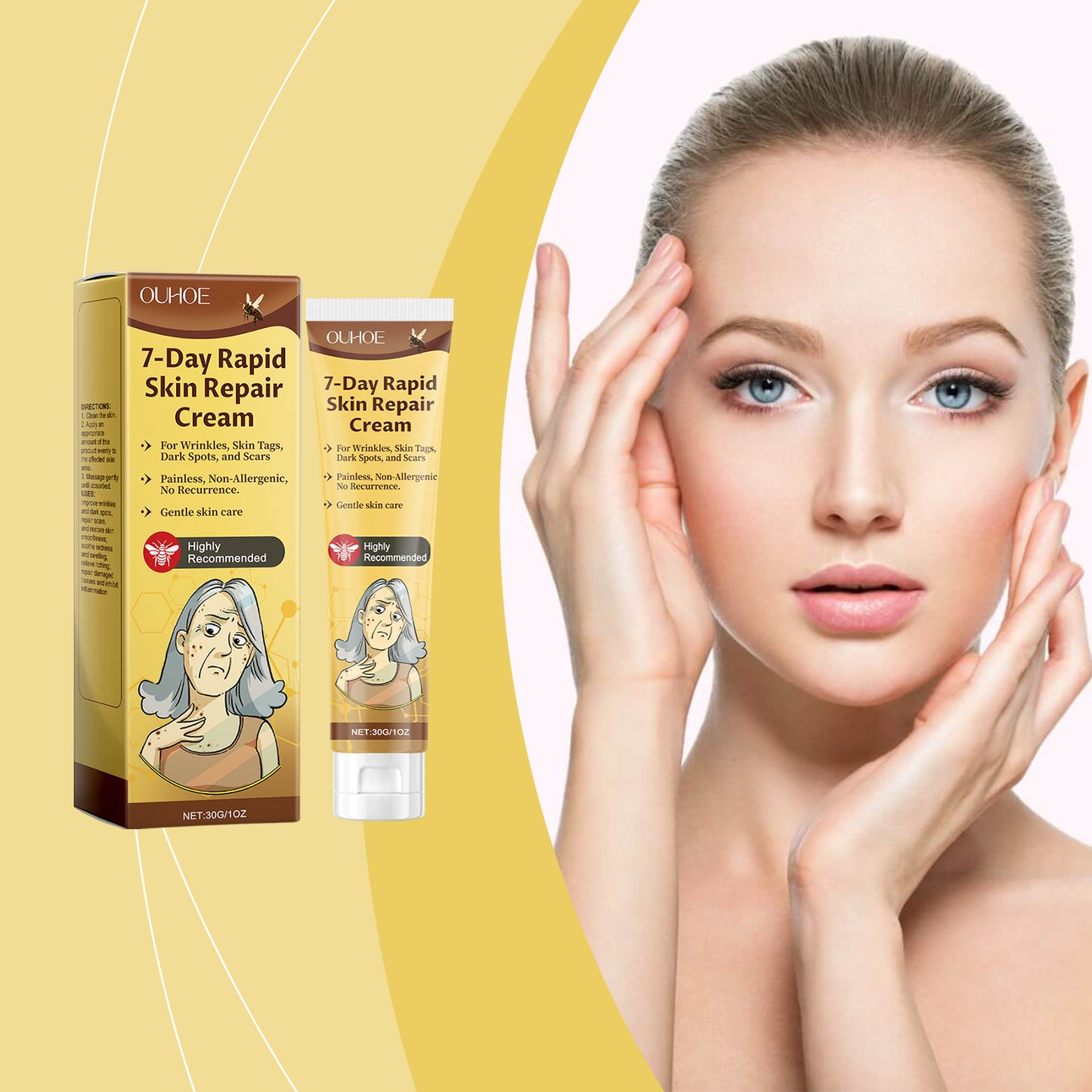 Hydrating Facial Massage Cream for Fine Lines and Dark Spots