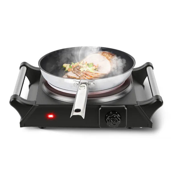 Portable Electric Single Burner Hot Plate with 5 Temperature Settings