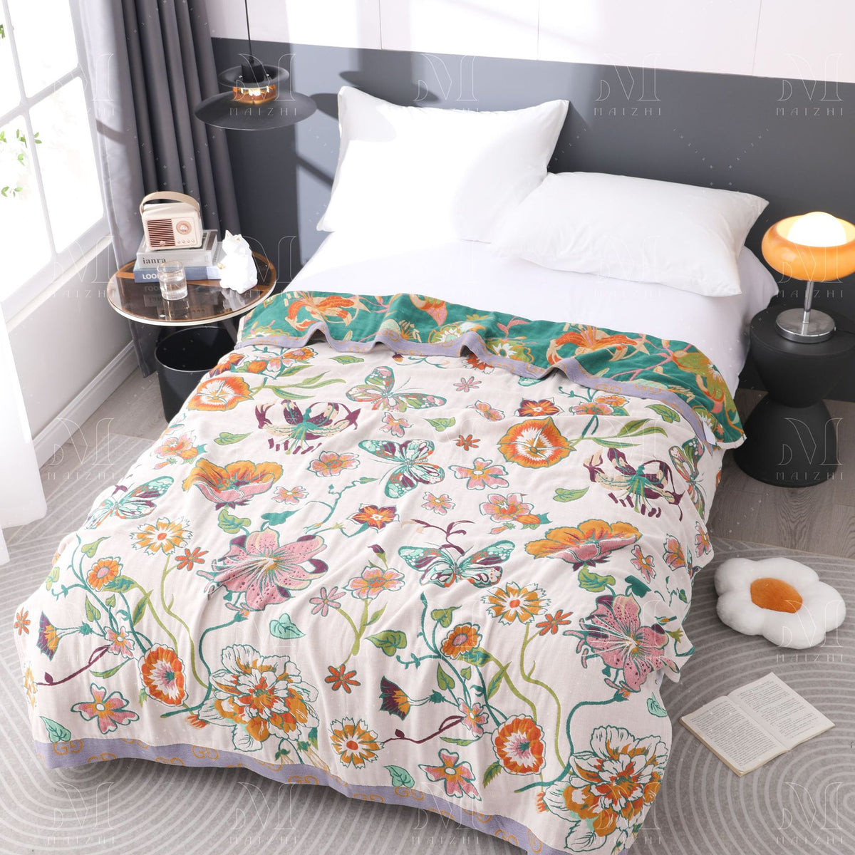 Multi-Layer Cotton Gauze Blanket for Sofa and Home Decor