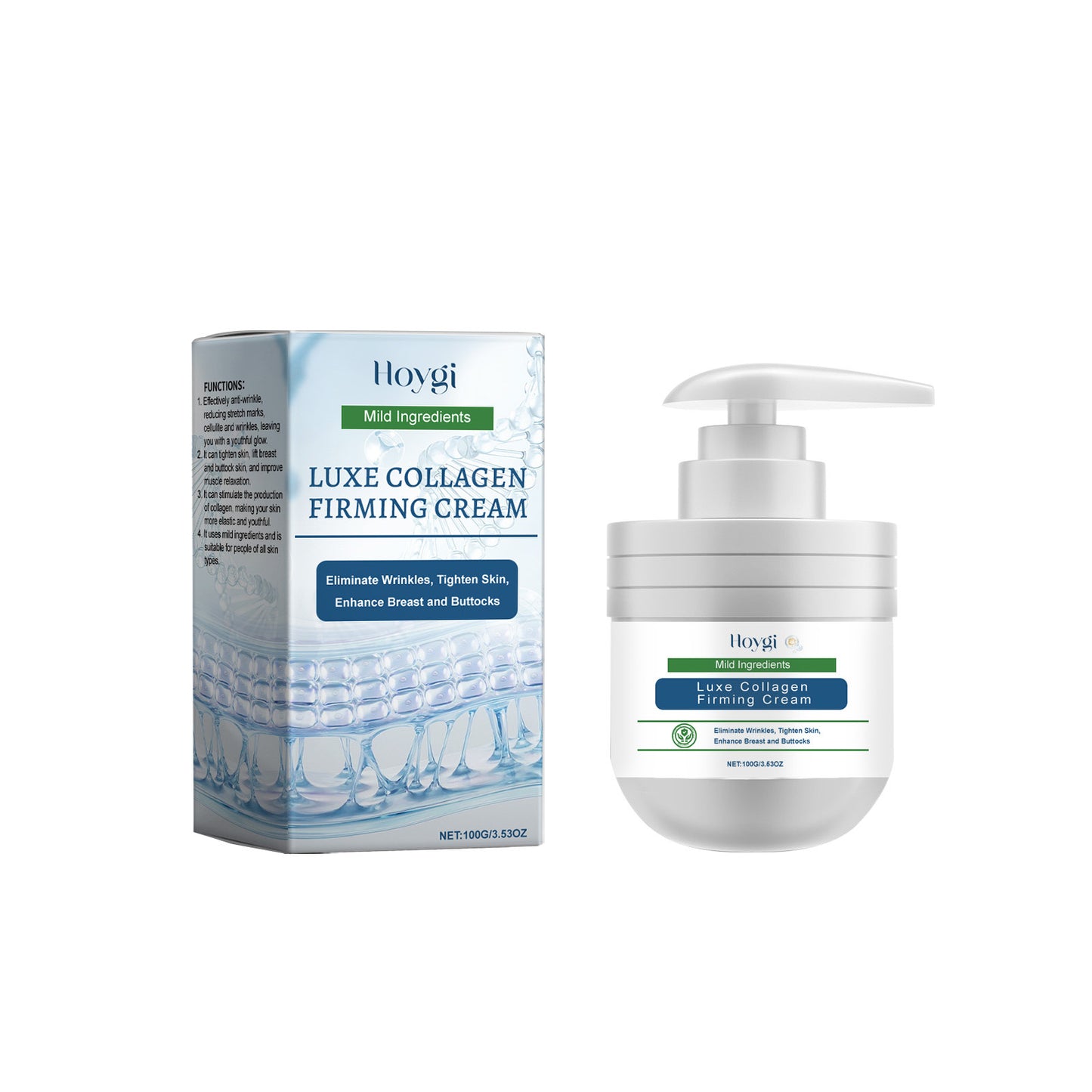 Collagen Firming Body Cream - Moisturizing Skincare for Chest & Buttocks