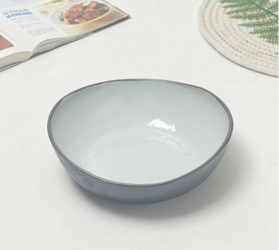 8-Inch Ceramic Plate Set for Kitchen Storage - Multiple Styles