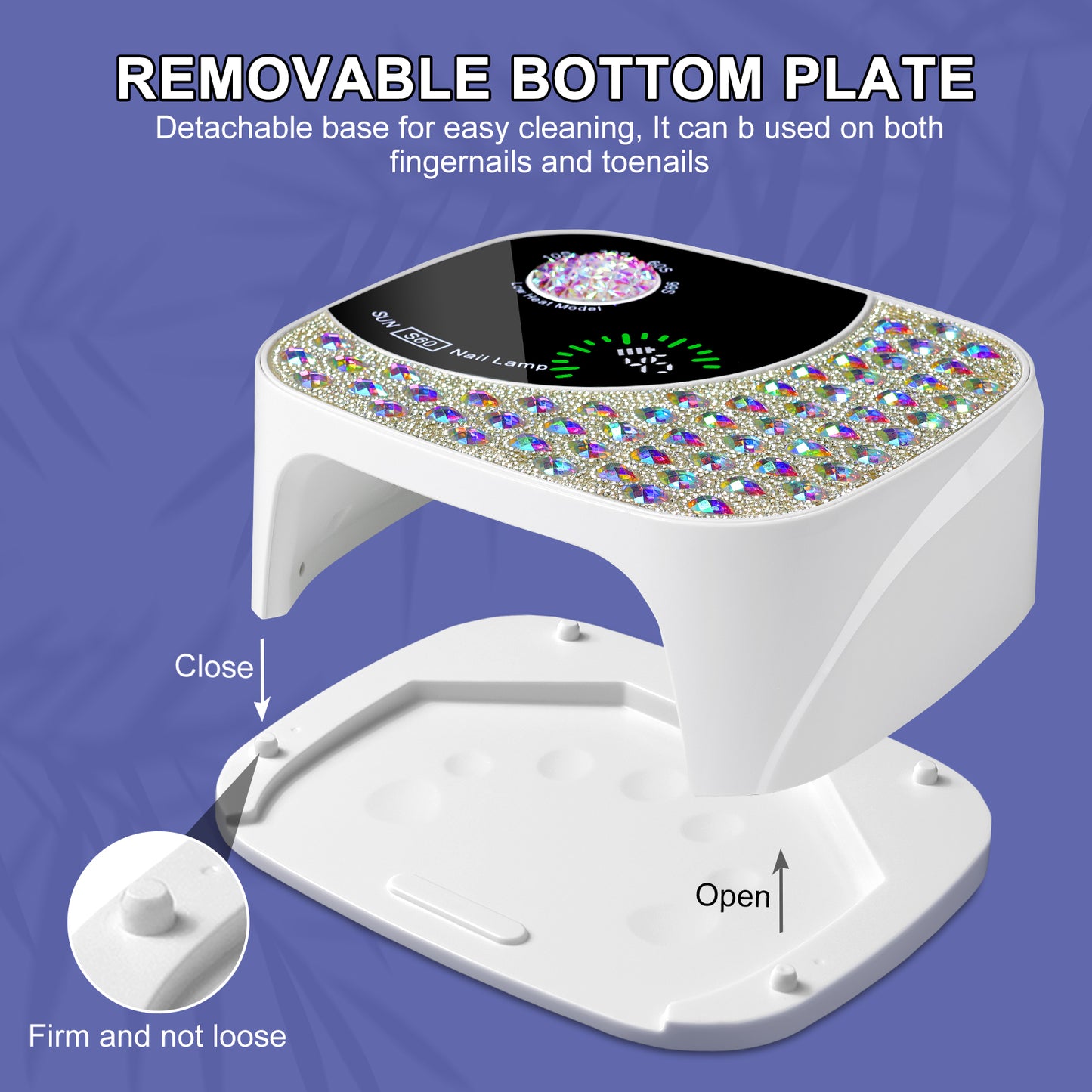Professional Cordless UV LED Nail Lamp - Rechargeable Gel Nail Dryer