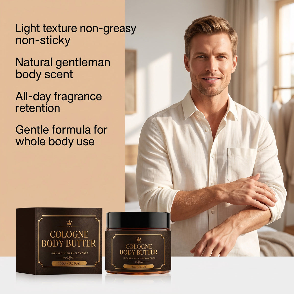 Moisturizing Body Lotion for Men – 100g