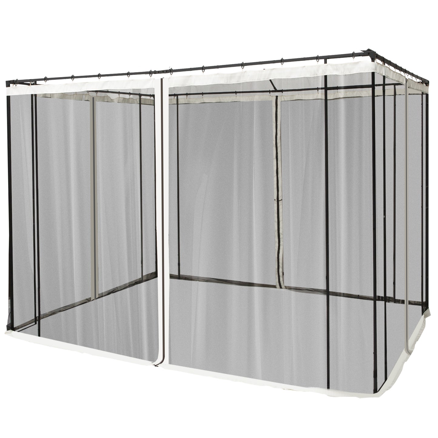 Replacement Mesh Screen for 10x10 Gazebo - Black