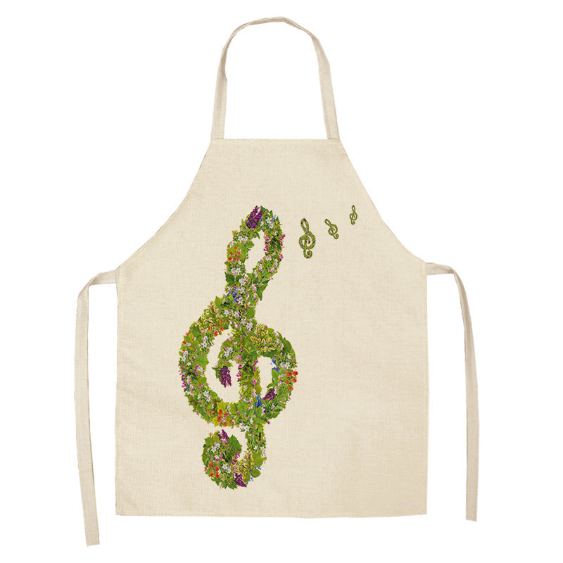 Digital Printing Linen Apron with Modern Design and Multiple Sizes