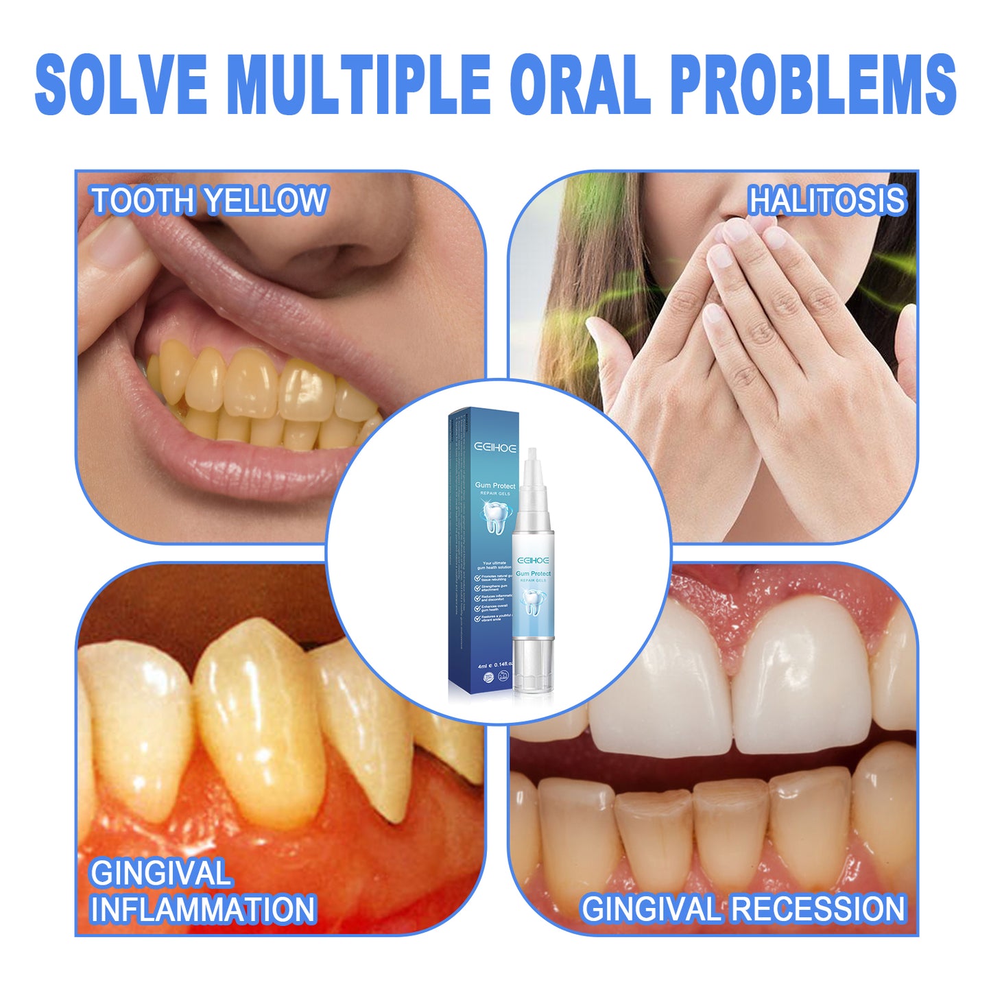 Gum Repair Gel for Receding Gums - Soothing Oral Care Treatment