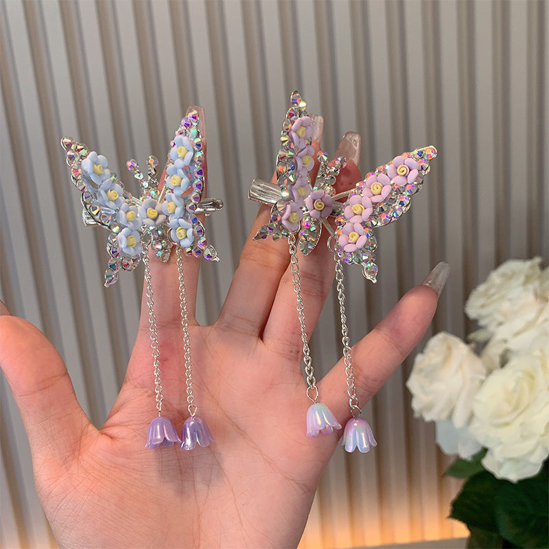 Children's Butterfly Hair Barrettes - Multiple Colors