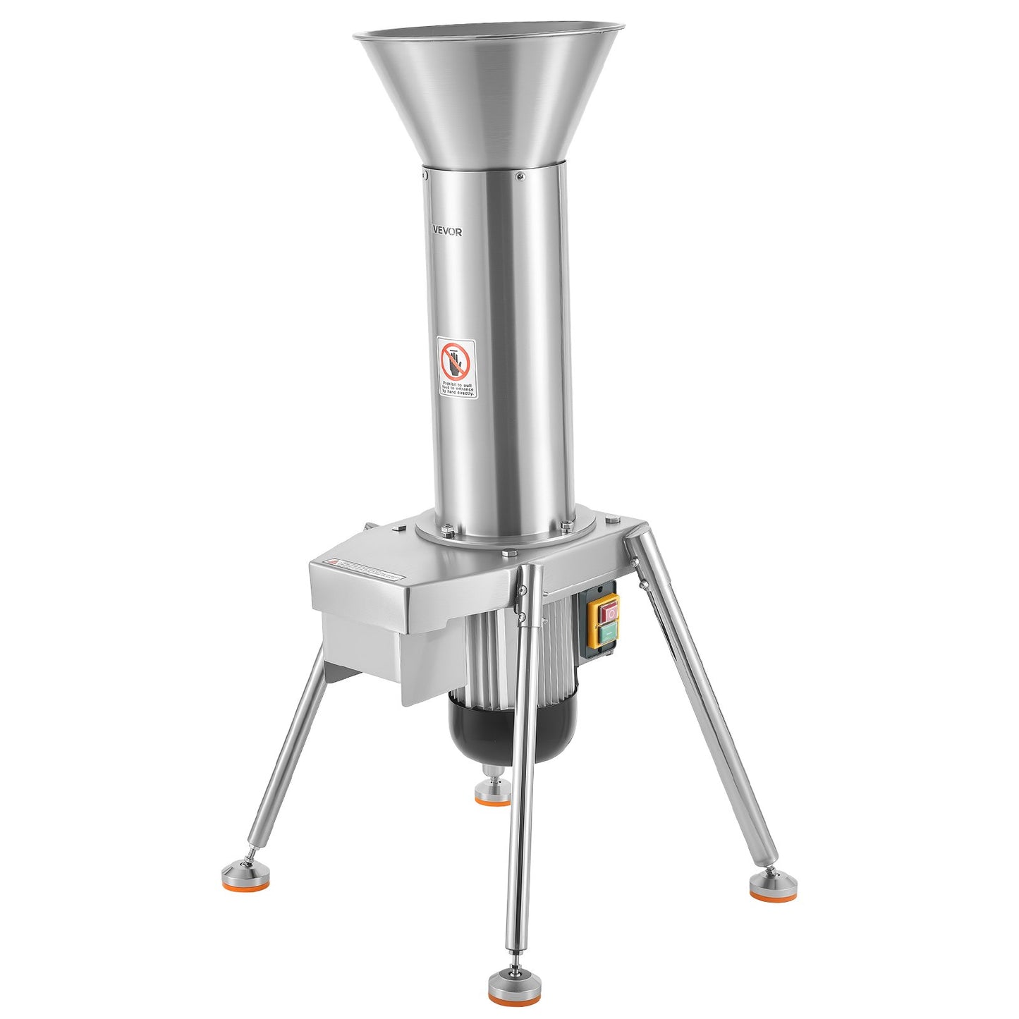 Electric Fruit Crusher 1100W for Apples Pears Pineapple & More - SUS304 Steel, High Capacity