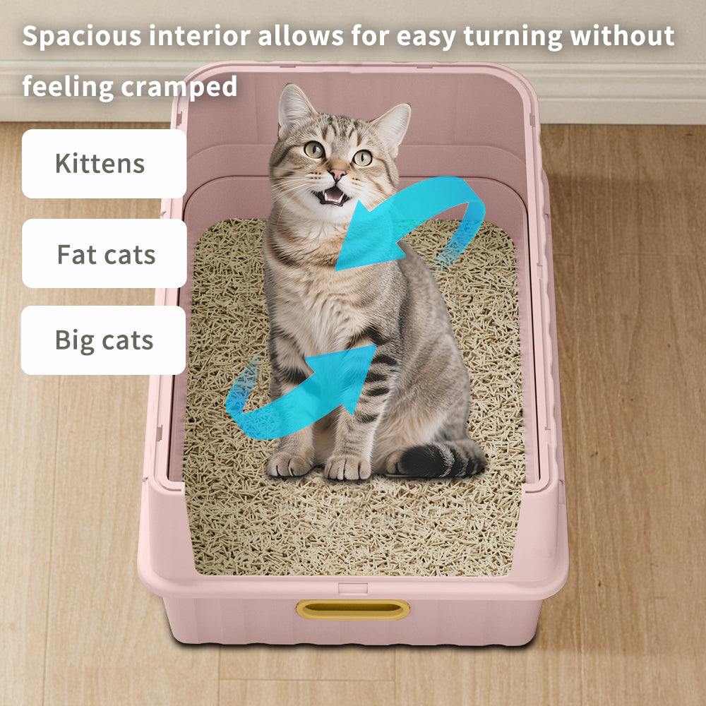 Drawer Cat Litter Box - Self Pickup Pet Furniture for Cats