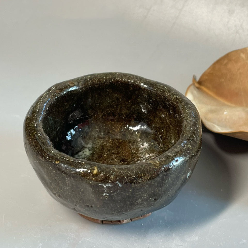 Ice Cracked Tea Cup Set - Small Japanese Style Pottery Drinkware with Variations