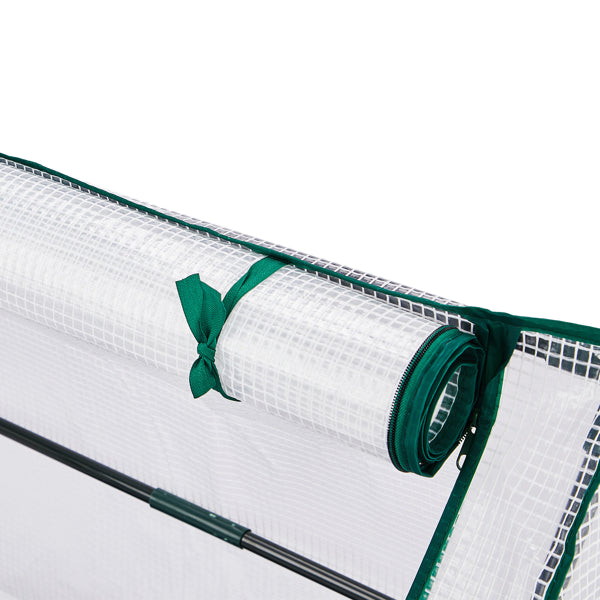 Mini Greenhouse with PE Cover - Indoor/Outdoor Plant Care 36x18x33in