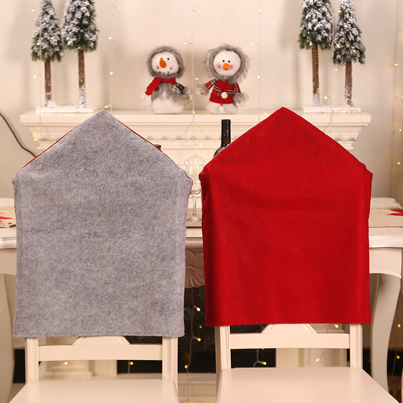 Christmas Santa Claus Beard Chair Cover - Festive Holiday Decor for Events