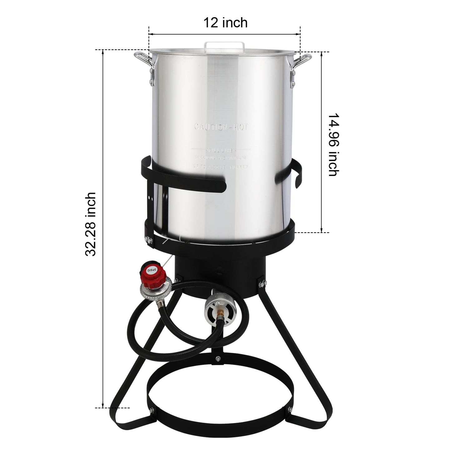30QT Turkey Fryer & 10QT Fish Pot Set - Outdoor Cooking