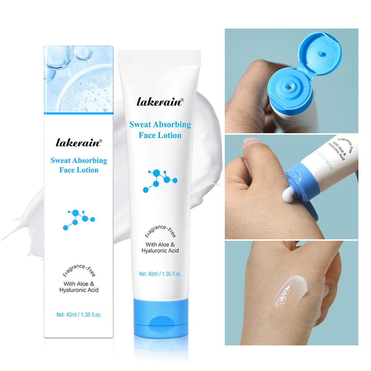 Matte Facial Lotion Nourishing Moisturizer & Primer - 40ml, Foreign Edition