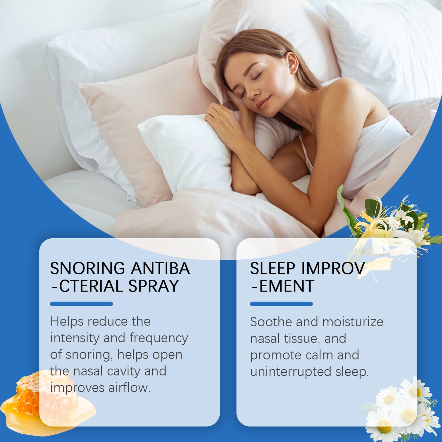 Natural Nasal Snore Relief Spray - 20ml Herbal Sleep Aid