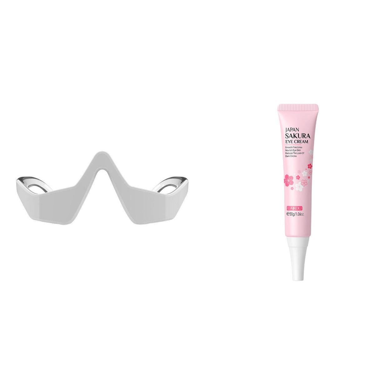 Household Eye Massager with EMS and Eye Cream - Family Use