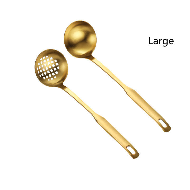 Stainless Steel Gold Plated Cutlery Set with Multiple Styles - Durable Dinnerware