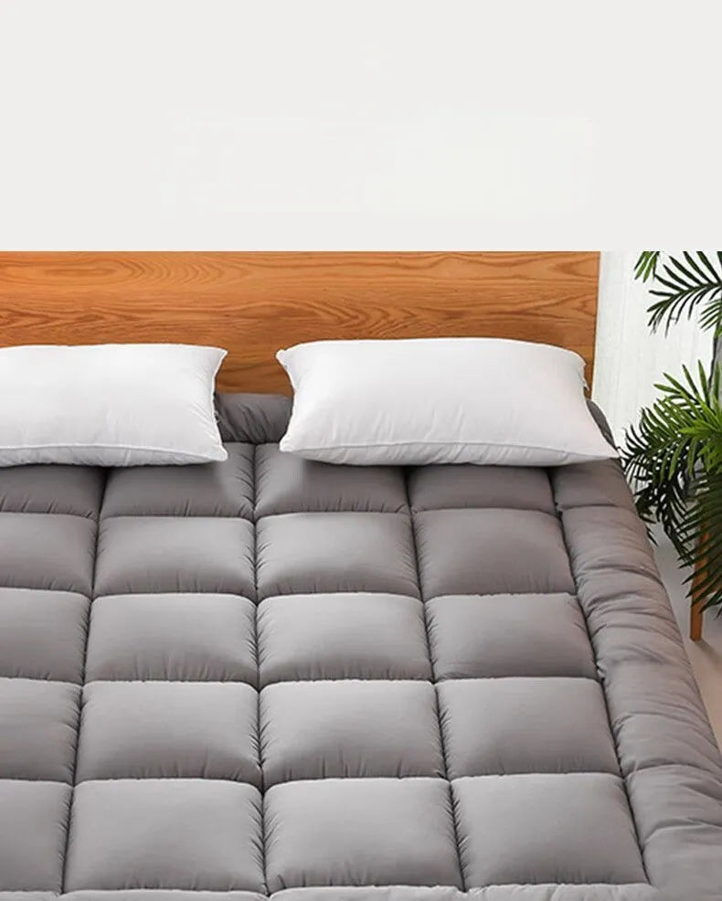Queen Mattress Topper Pad - Gray Bedding Accessory