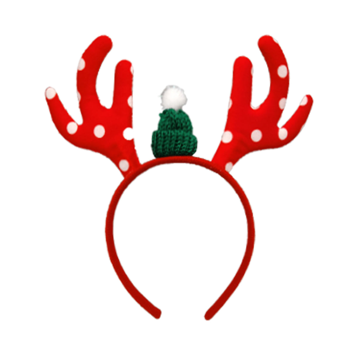 Christmas Headband with Snowflake and Antler Designs - Festive Hair Accessory