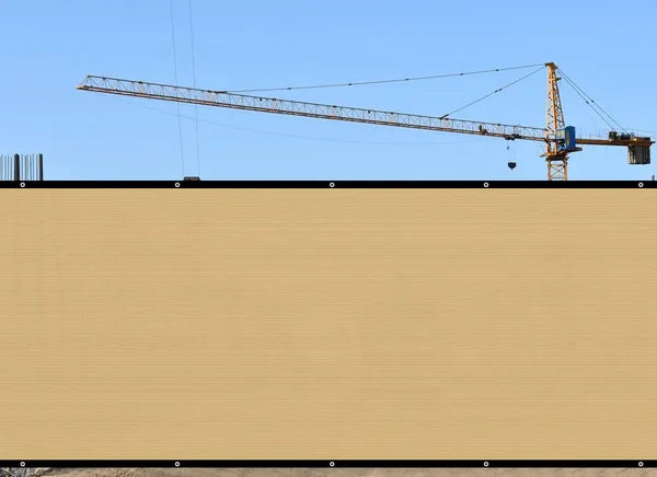 3ft x 12ft Beige Sunshade Fence - Outdoor Heat-Insulating Shade