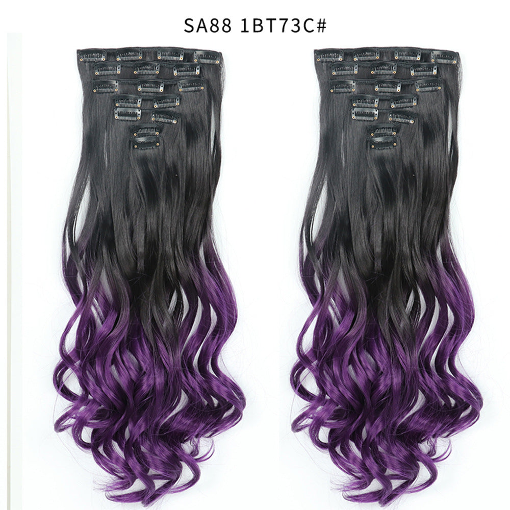 Long Curly Hair Piece High Temperature Synthetic Wig