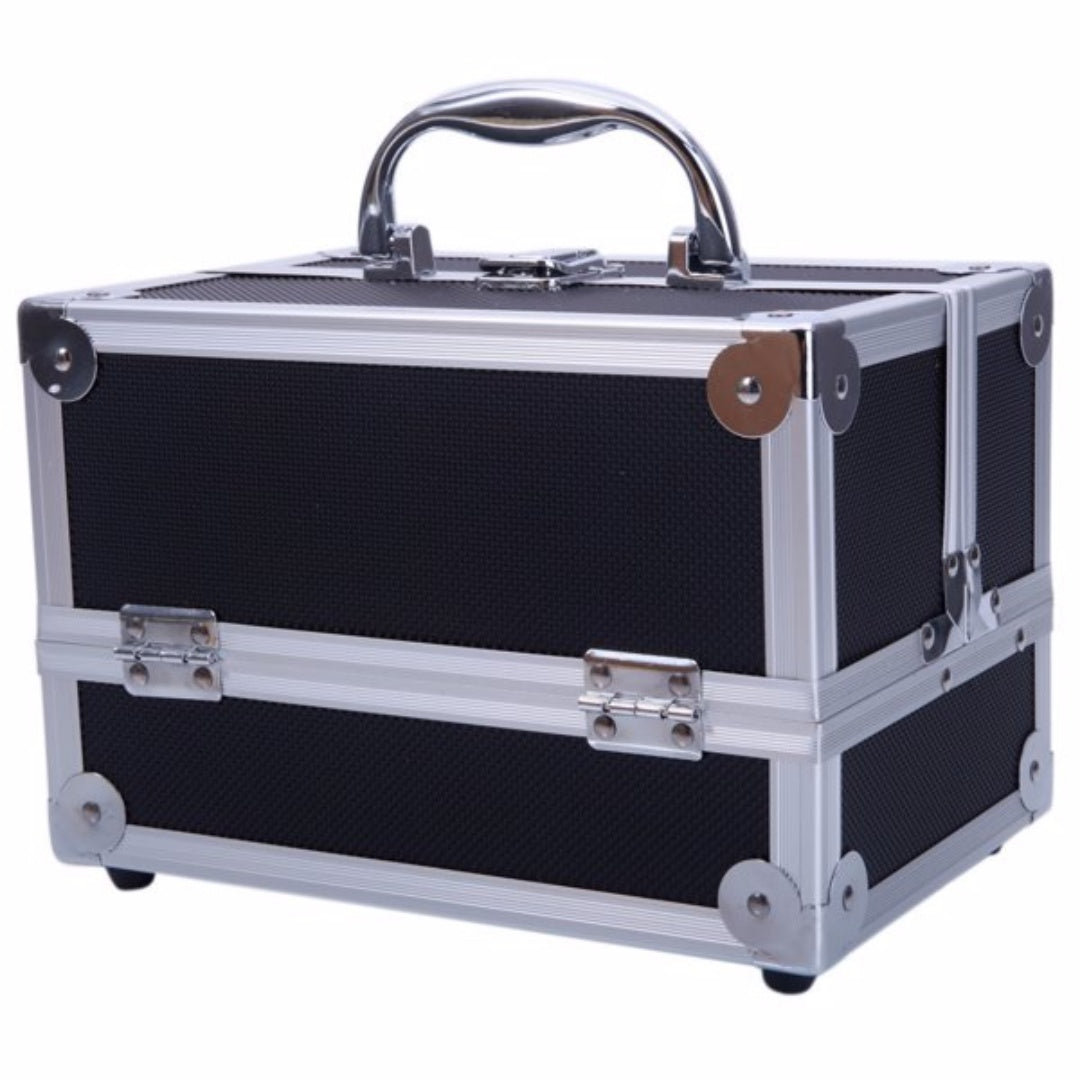 Portable Makeup Storage Bag with Mirror & Jewelry Compartment