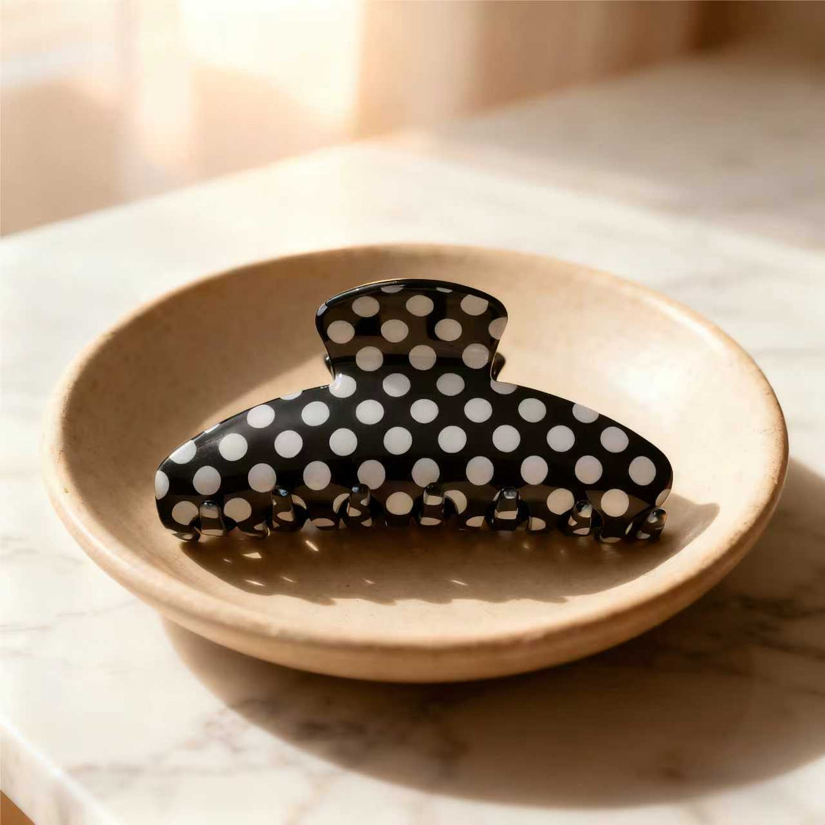Polka Dot Hair Grip Updo Accessory
