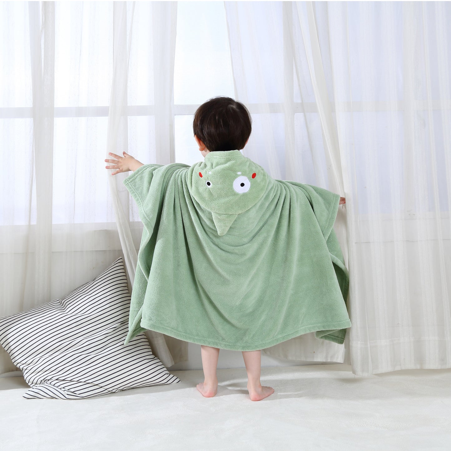 Baby Hooded Bath Towel - Soft Organic Cotton Infant Bath Wraps for Kids